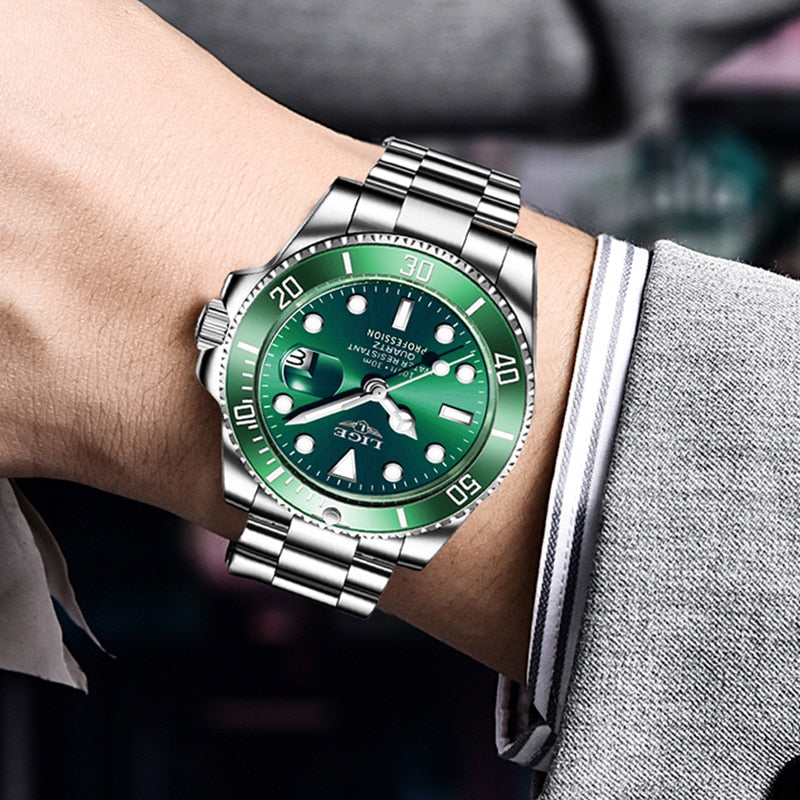 LIGE Luxury Diver's Watch