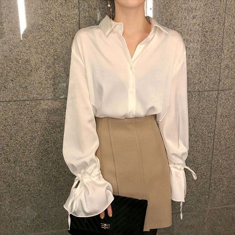 Flare Sleeve Lace Blouse