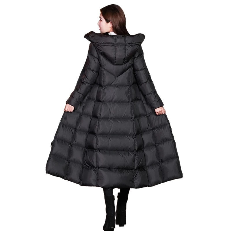 Slim Over-Knee Parka