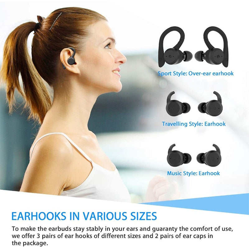 20hr Waterproof Bluetooth Earphones