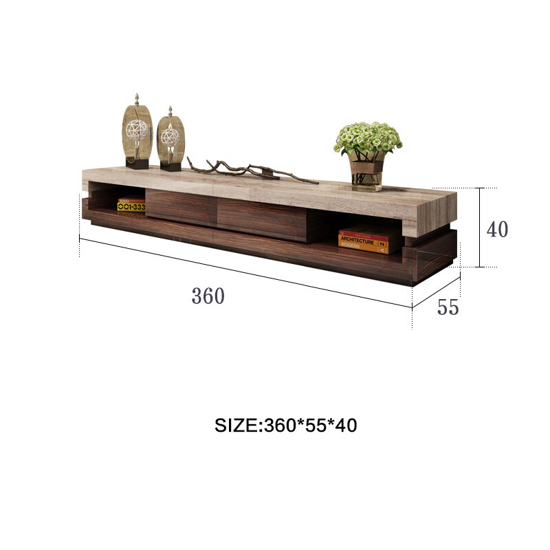 FUNROLUX Marble TV Cabinet