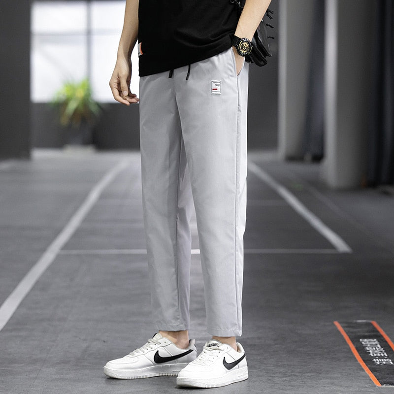 Straight-Cut Ankle Pants