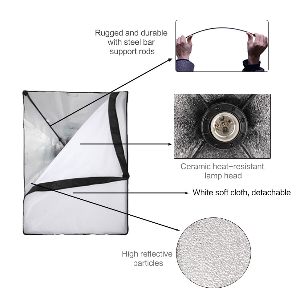 Photography Studio Softbox Lighting Kit