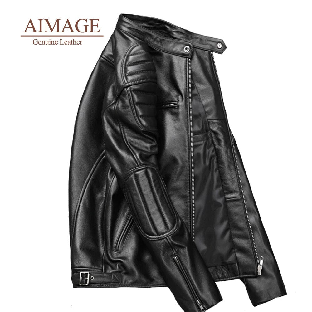 AIMAGE Leather Jacket