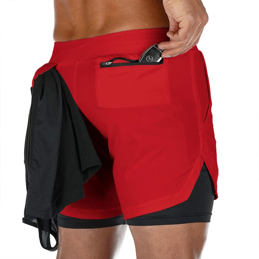 Double Deck Quick Dry Running Shorts