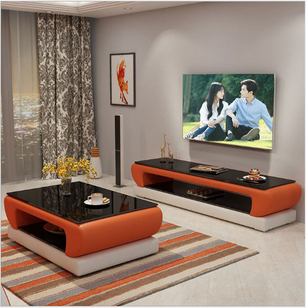 Modern Natural Glass TV Cabinet