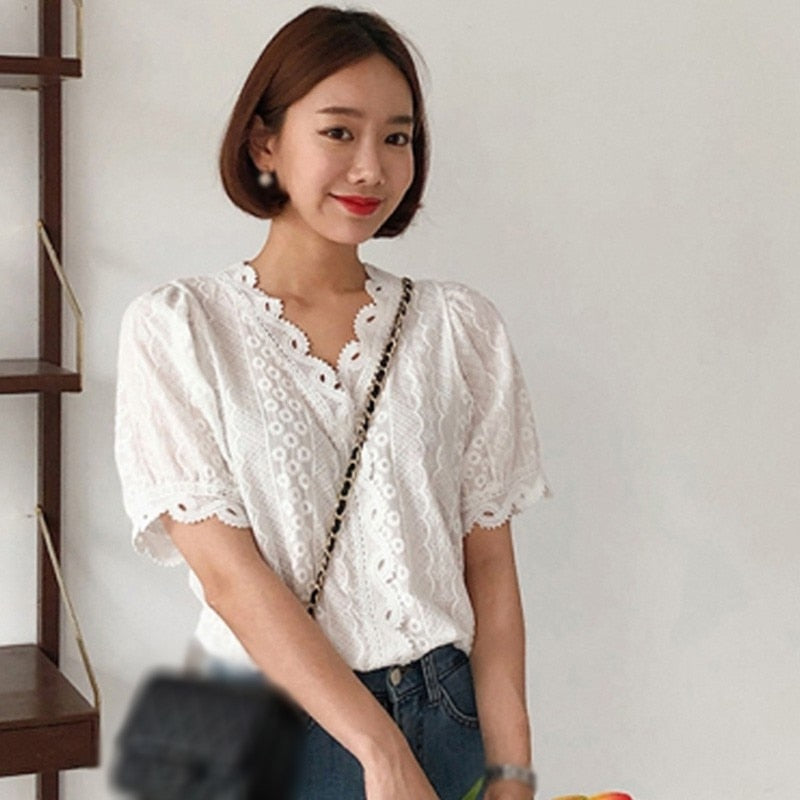 Lacy Hollow Top