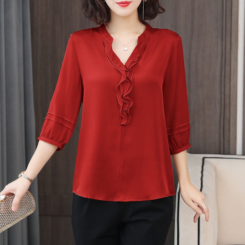 Half Lantern Sleeve Blouse