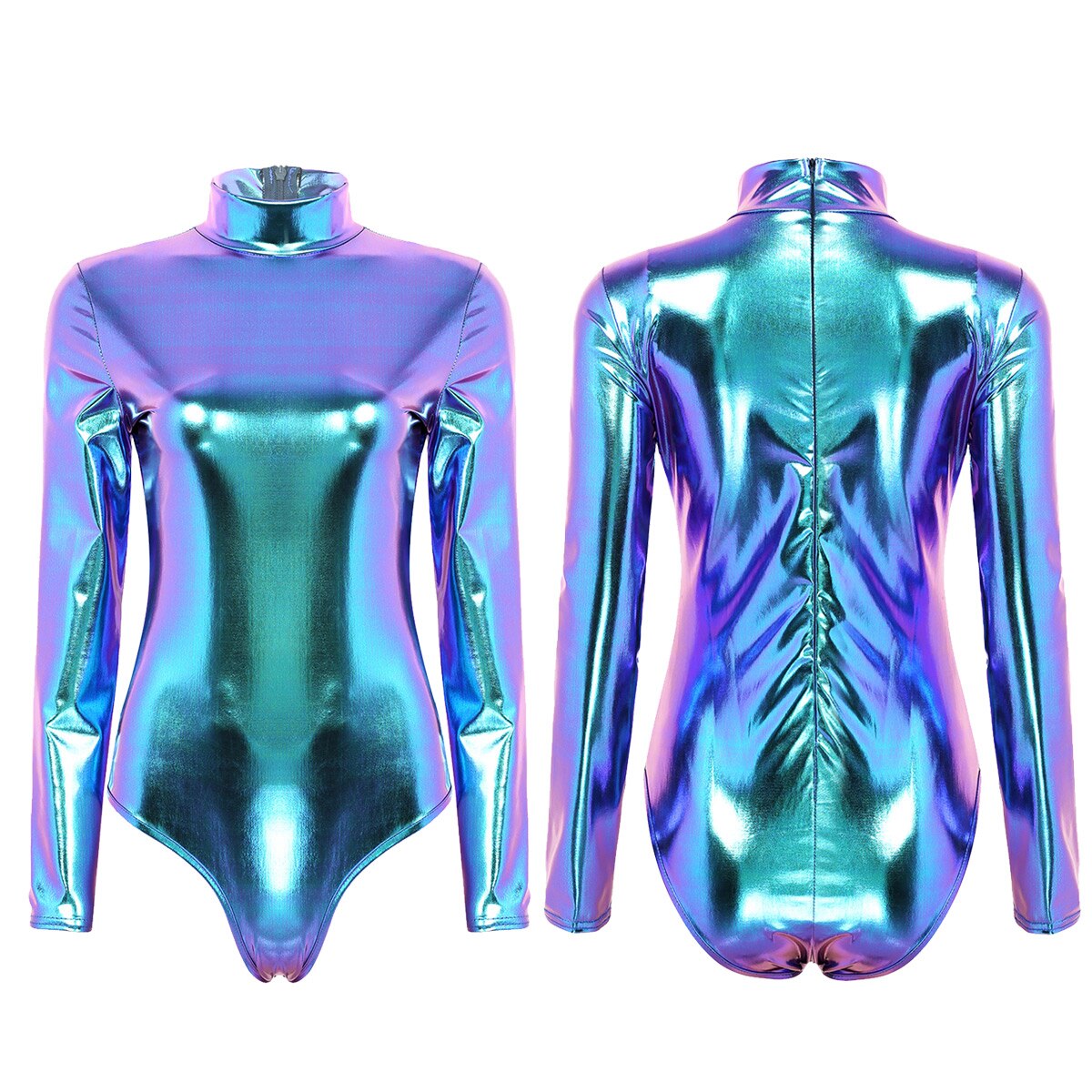 Chic Try Metallic Leotard