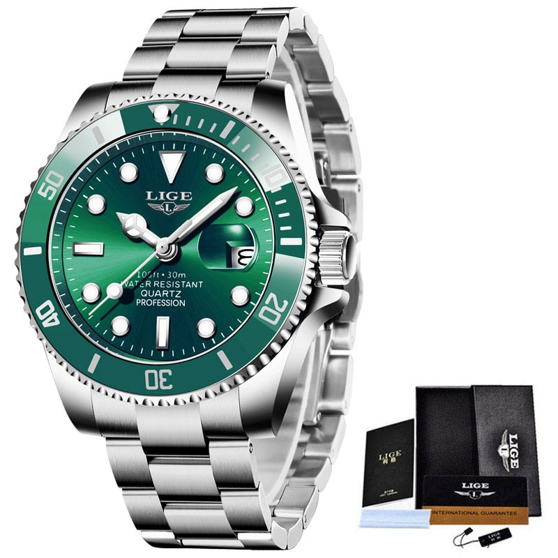 LIGE Luxury Diver's Watch