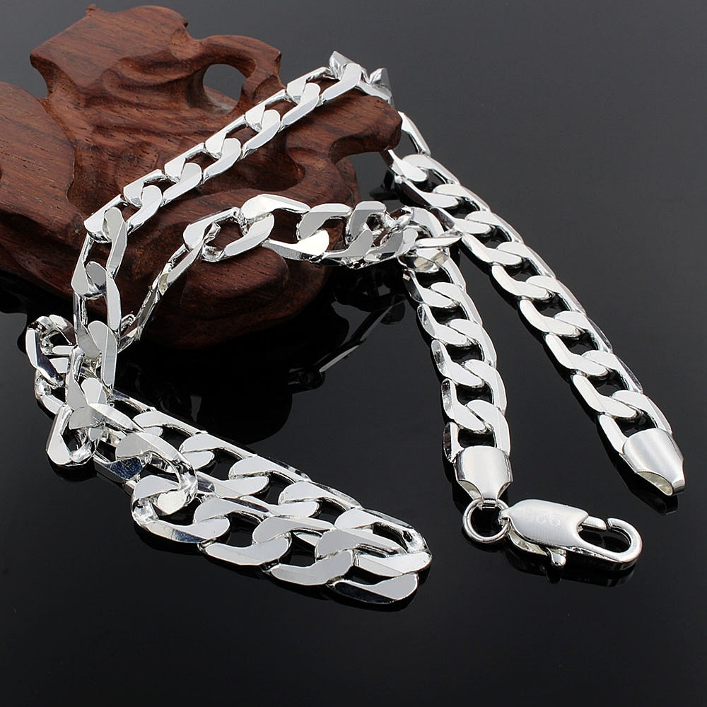 Stirling Silver 8mm Luxury Necklace