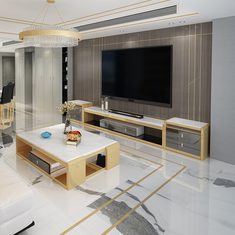 Stainless Steel TV Stand