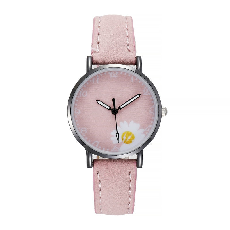 KZD Leather Strap Watch