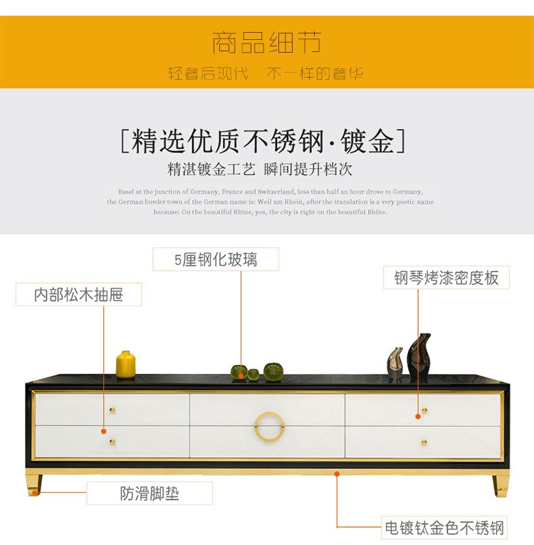 MUEBLE Natural Glass TV Cabinet