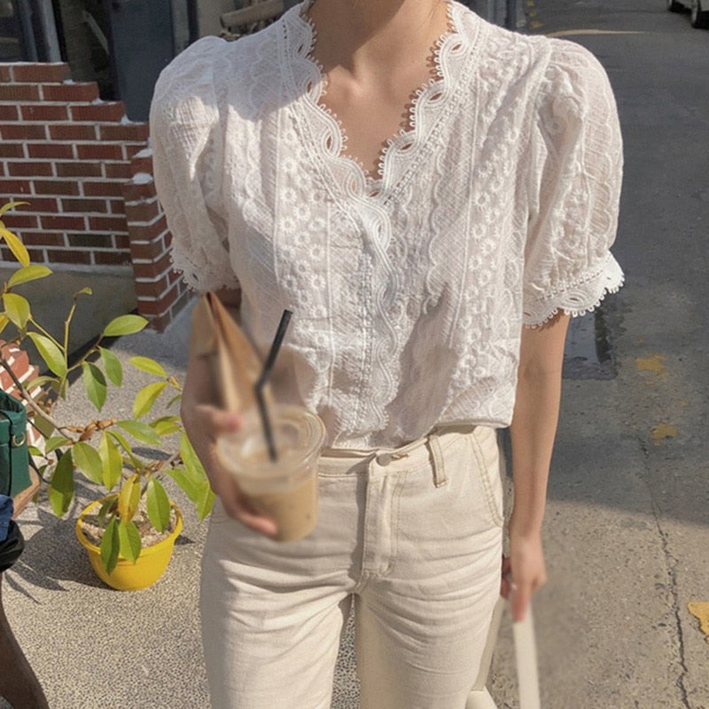 Lacy Hollow Top