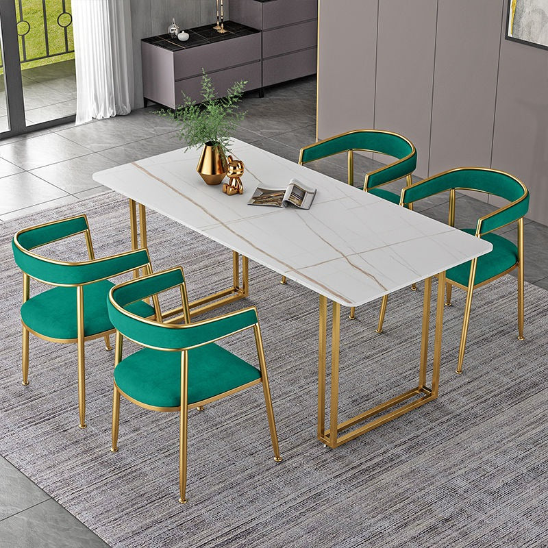 Nordic Gold Legged Dining Table