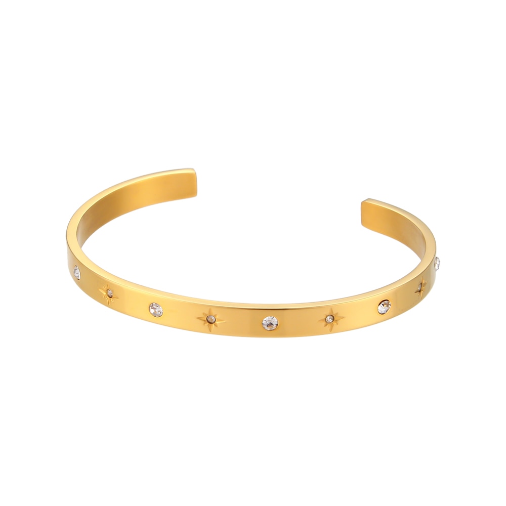 18K Gold Plated Waterproof Bangles