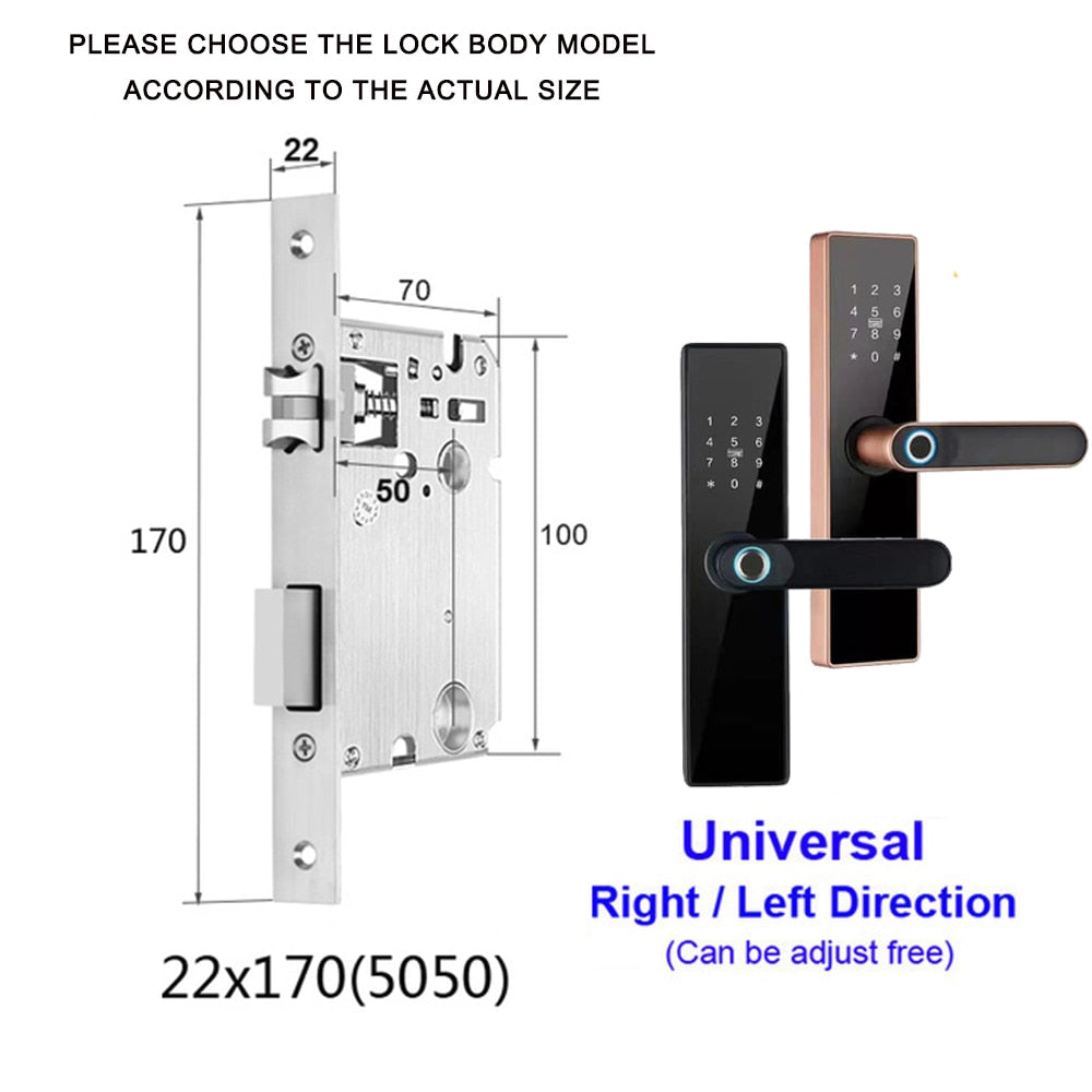 AISUO Bluetooth Fingerprint Smart Door Lock