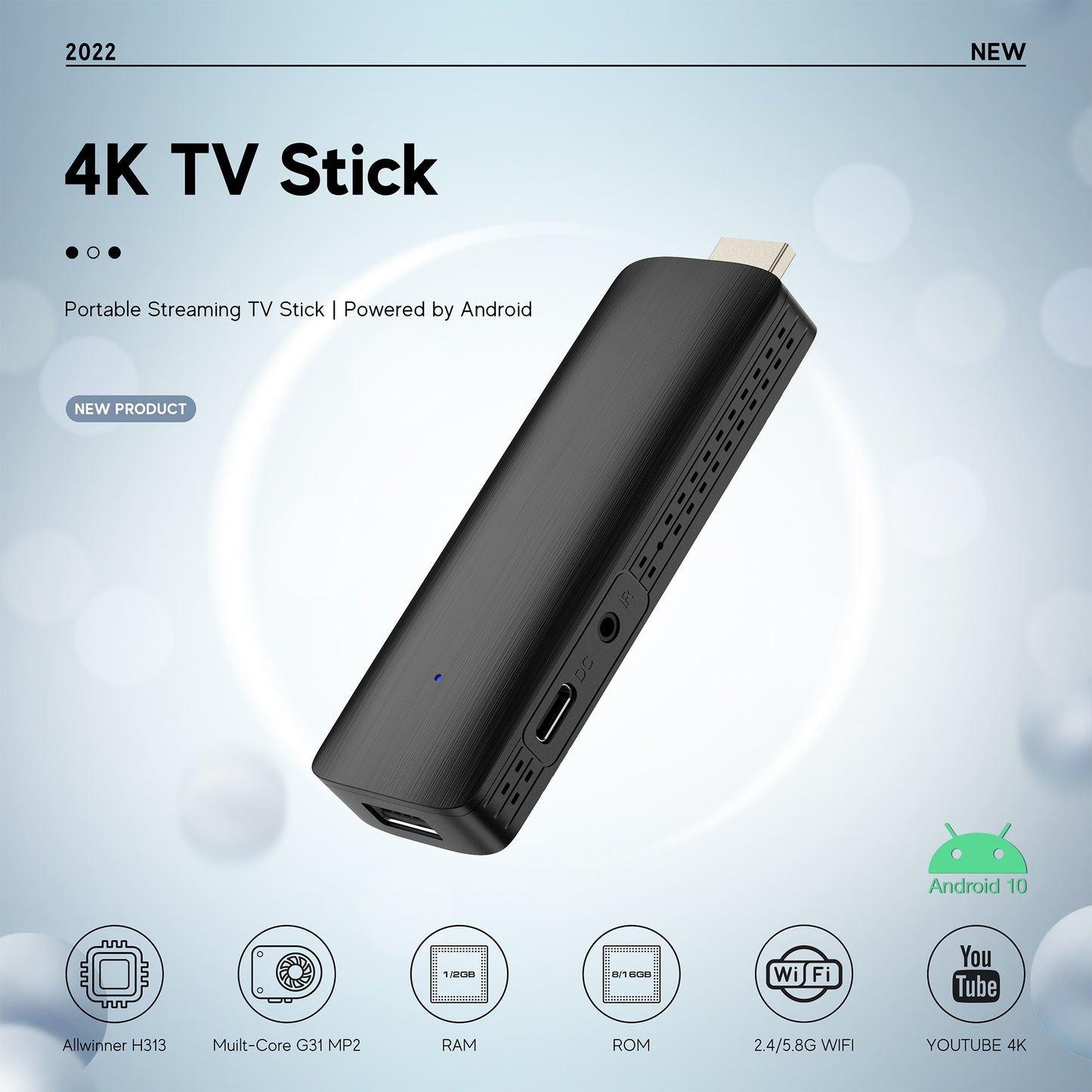 Android 10.0 Smart TV Stick