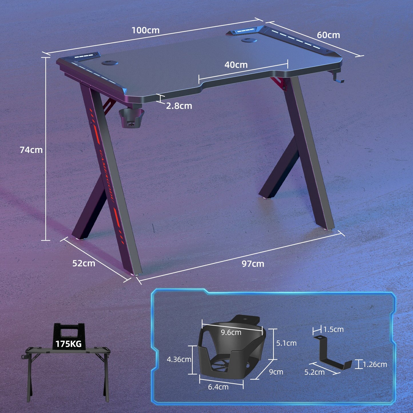 RGB Gaming Desk
