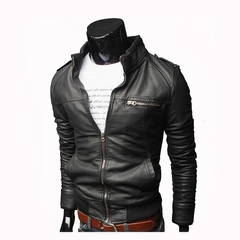 Leather Zipper Jacket