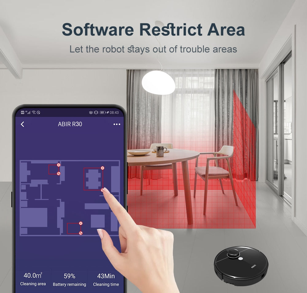 ABIR R30 Robot Vacuum Cleaner