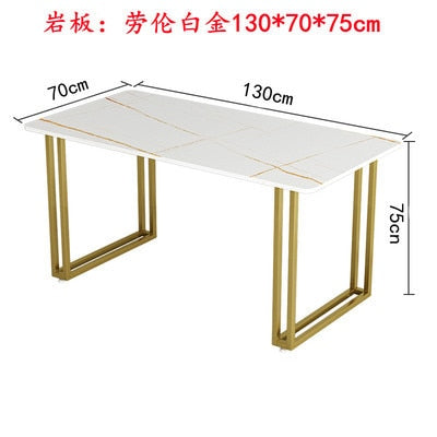 Nordic Gold Legged Dining Table