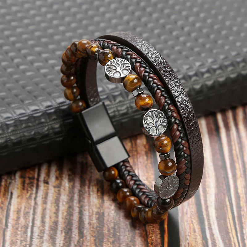 Hand-Woven Leather Bracelet