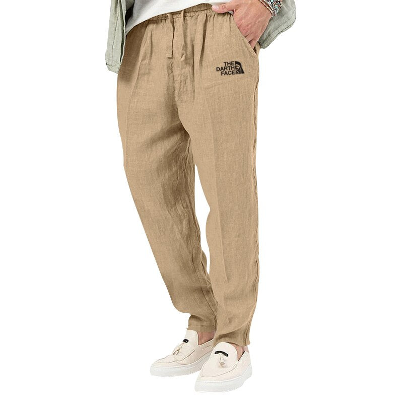 Straight Linen Pants