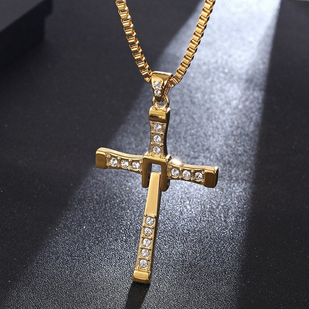 Fast and the Furious Cross Necklace