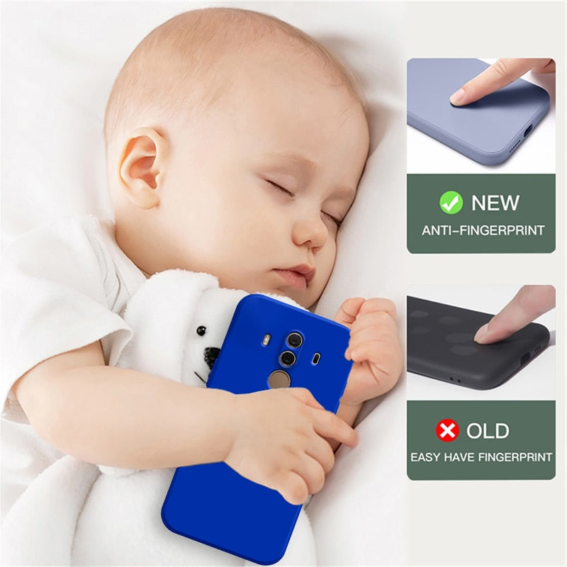 Square Liquid Silicone Case for Huawei