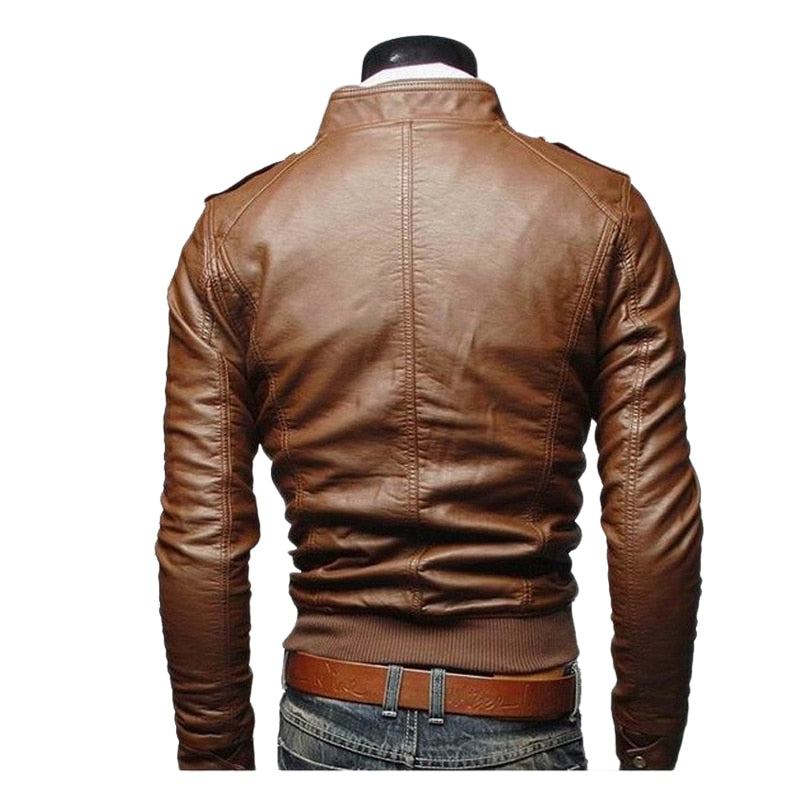 Leather Zipper Jacket