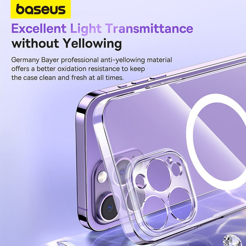 Baseus Transparent Magnetic Phone Case for iPhone