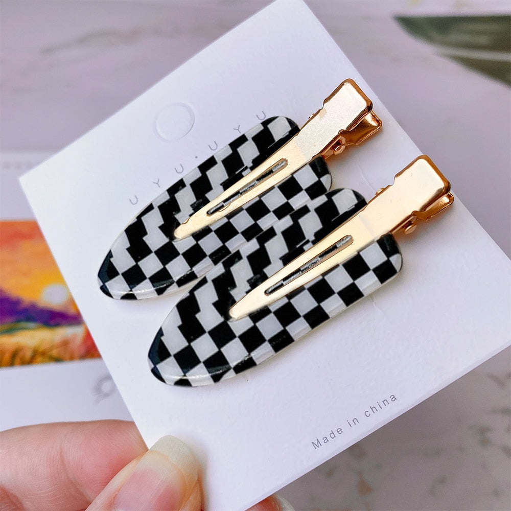 4 Pcs Simple Leopard Hair Clip