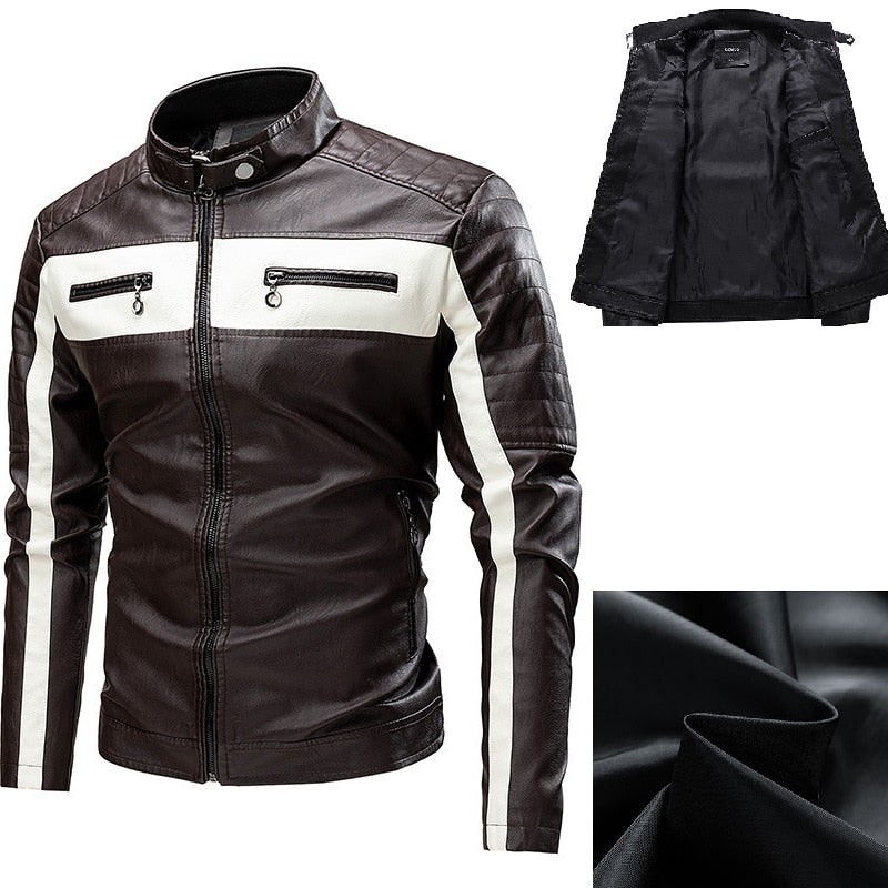 Faux Leather Biker Jacket