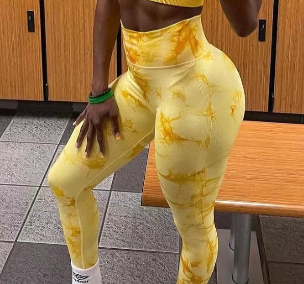 21 Color Tie Dye Seamless Leggings