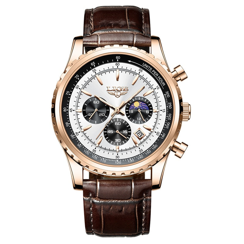 2023 LIGE Quartz Lumious Watch