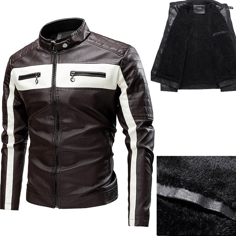 Faux Leather Biker Jacket