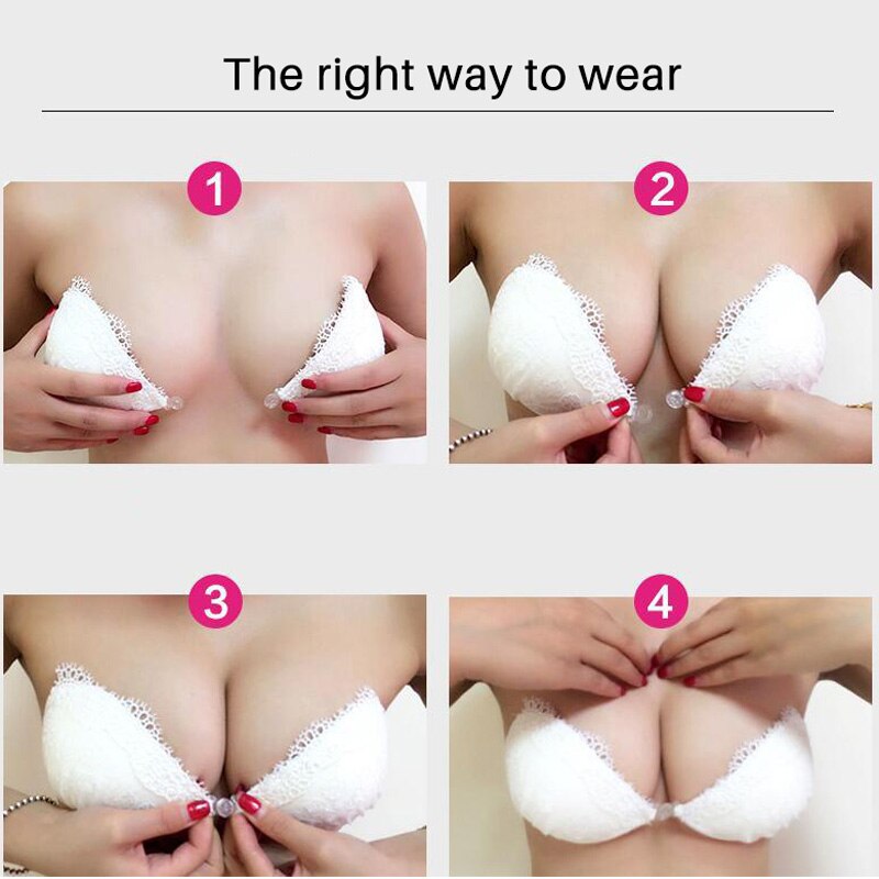 White Strapless Lace Bra