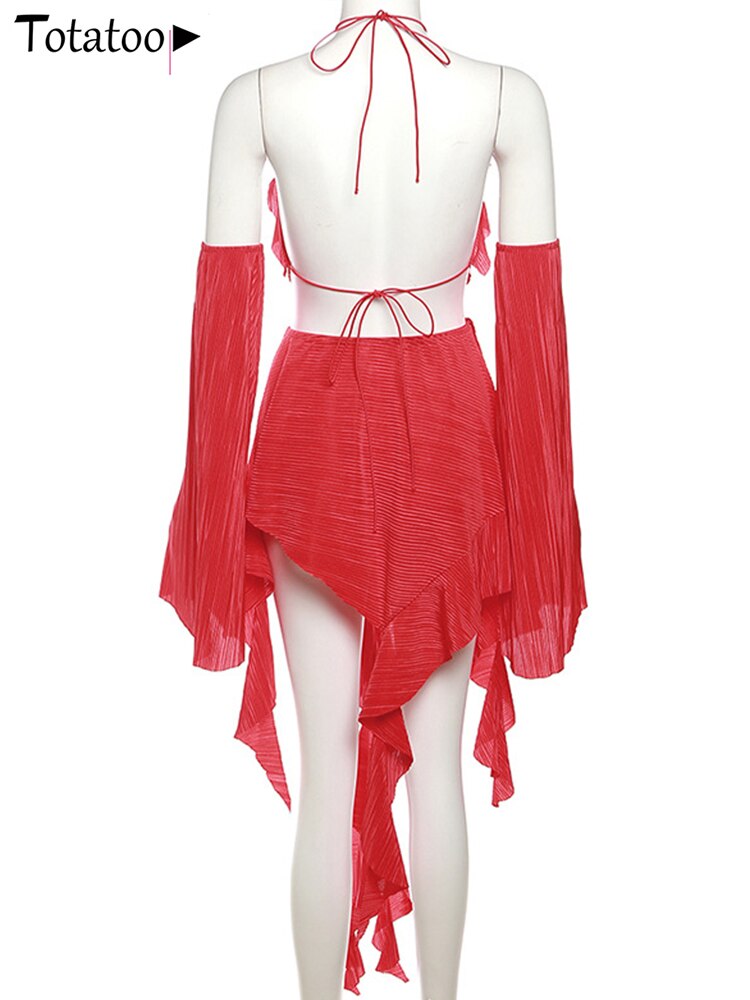 Totatoo Backless Mini Dress