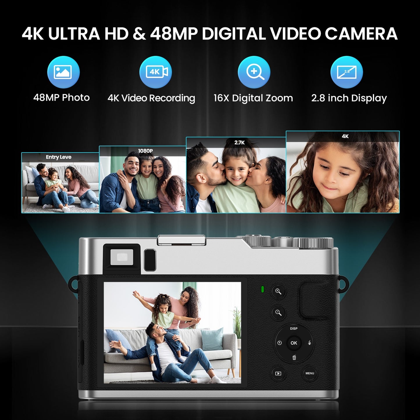 4K Digital Photography Camera