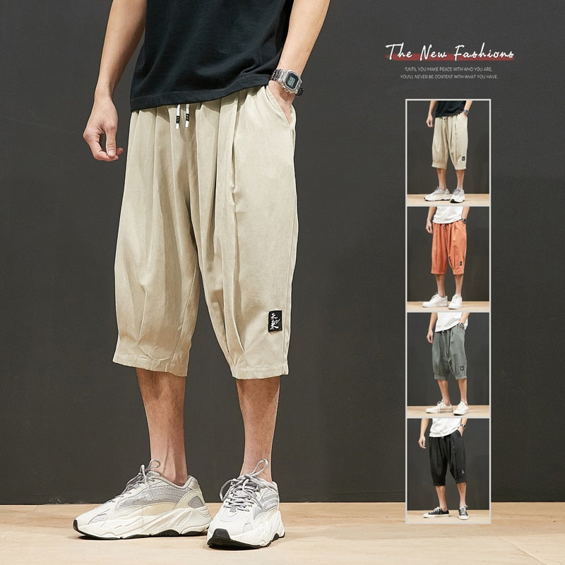 Loose Knee-Length Shorts