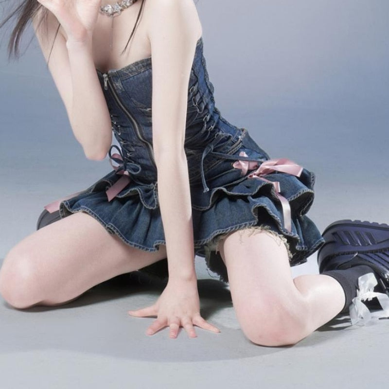 DEEPTOWN Japanese Denim Skirt