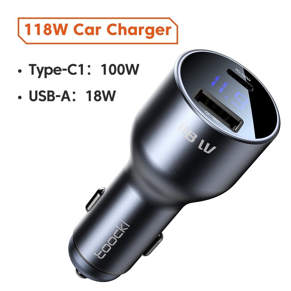Toocki 120W Type C Car Charger