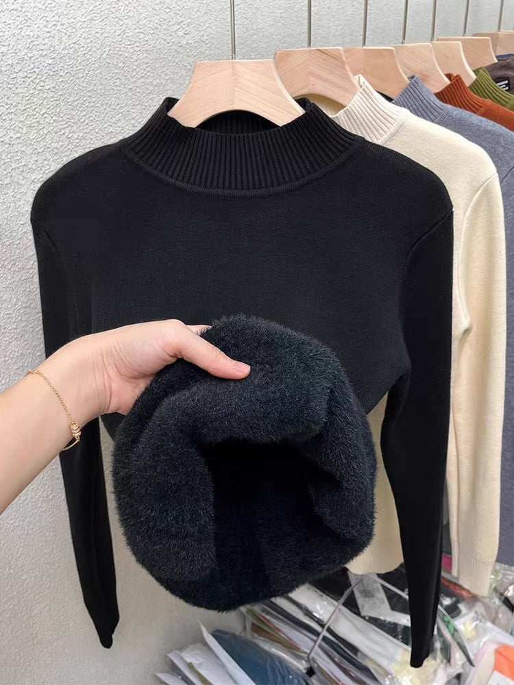 Cable Knit Turtleneck Sweater