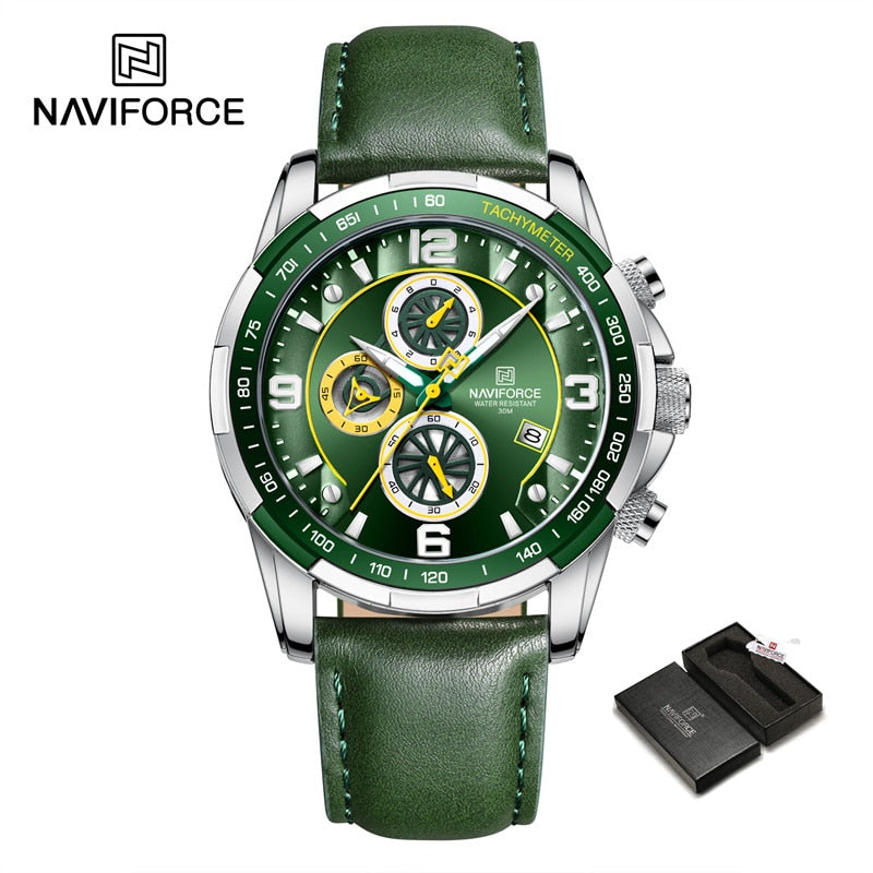 NAVIFORCE Waterproof Leather Watch