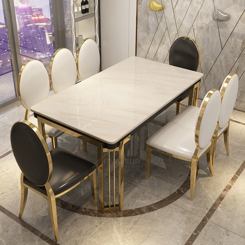 Nordic Luxury Marble Dining Table