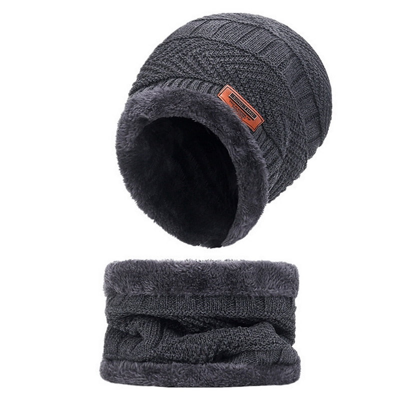 Fleece Knitted Beanie