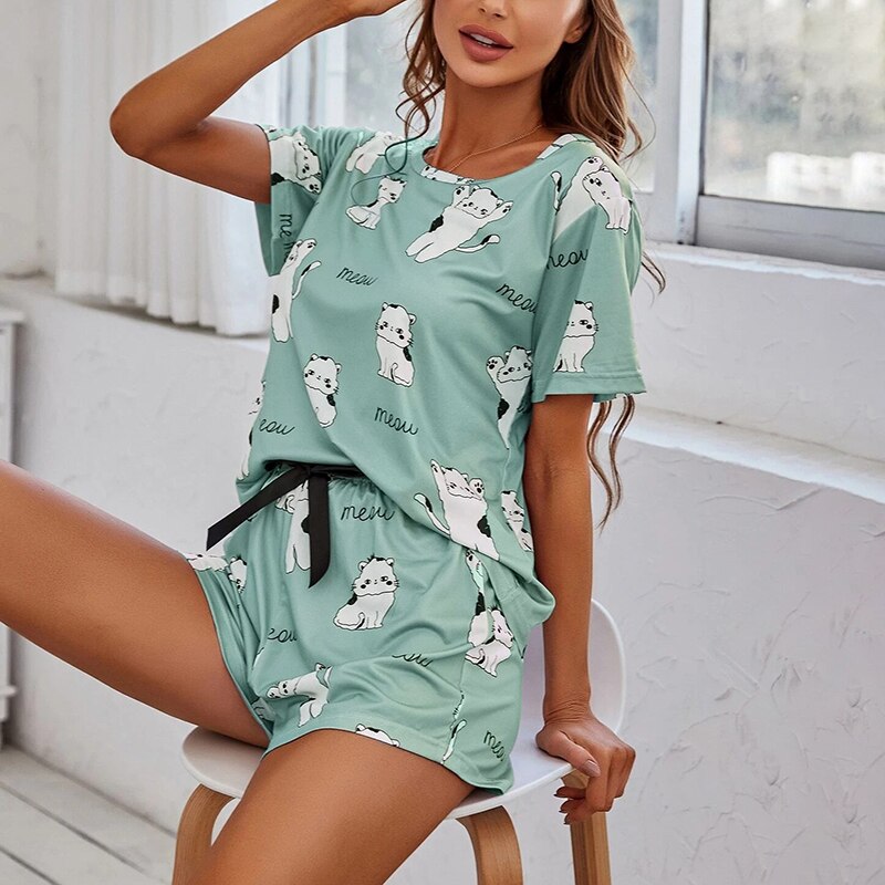 Satin Cami and Shorts Set