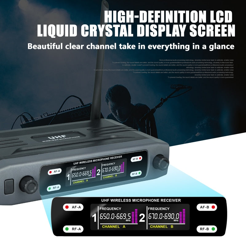 Dual Channel Wireless Microphones